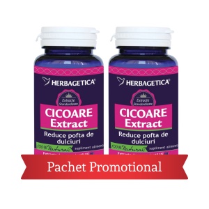 Pachet promotional Cicoare Extract, 60 + 60 capsule, Herbagetica