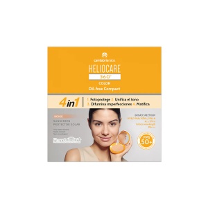 Pudra compacta Heliocare 360 Oil Beige, 10g, Cantabria Labs