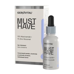 Ser hidratant Must Have cu Niacinamida 10%, 30ml, 718, Gerovital