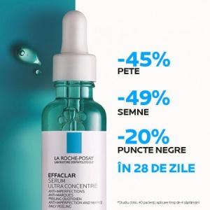 Ser ultra concentrat pentru ten cu tendinta acneica Effaclar, 30 ml, La Roche-Posay - Img 3