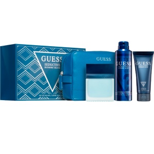 Set Seductive Blue Homme: Apa de Toaleta 100 ml + Deodorant 226 ml + Gel de Dus 100 ml + Portfard, Guess - Img 2