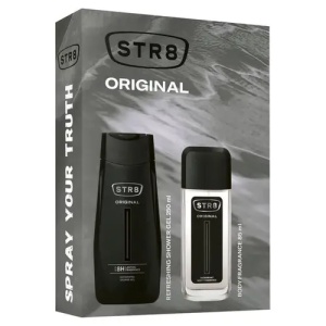 Set STR8 Original gel de dus 250 ml si deodorant spray 85 ml, STR8