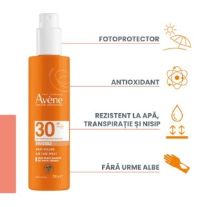 Spray de corp cu protectie solara SPF30, 200 ml, Avene - Img 3