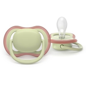 Suzete fosforescente Ultra Air, Verde, 6–18 luni, SCF087/18, 2 bucăți, Philips Avent - Img 3