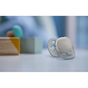 Suzete Ultra Soft SCF091/17 pentru 6-18 luni Bleu/Gri, 2 bucati, Philips Avent - Img 6