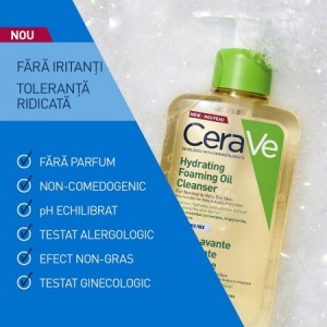 Ulei de curatare spumant hidratant pentru piele normala si uscata, 473ml, CeraVe - Img 3
