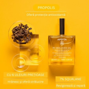 Ulei uscat multifuncțional My Beeloved Oil, 100 ml, Apivita - Img 3