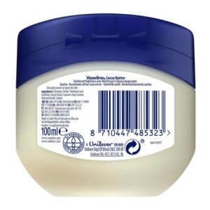 Vaselina cosmetica cu unt de cacao Moisturising Jelly, 100 ml, Vaseline - Img 2