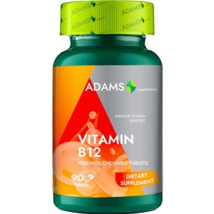 Vitamina B12 1000 mcg, 90 capsule, Adams