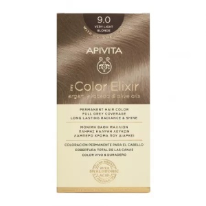 Vopsea de par My Color Elixir, Very Light Blonde N9.0, 155 ml, Apivita