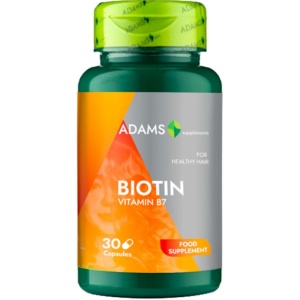 Biotina (Vitamina B7) 30 capsule, Adams