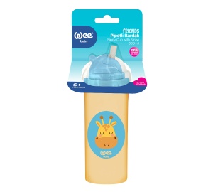 Cana cu pai din polipropilena PP, 6+ luni, cod 395, 240 ml, Wee Baby - Img 2