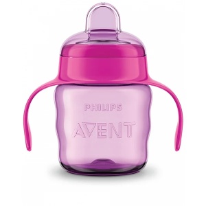 Cana cu tetina de formare fetite 6 luni+ SCF551/03, 200 ml, Philips Avent