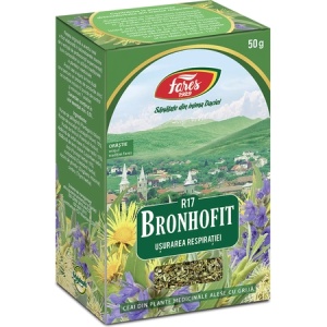 Ceai pentru ușurarea respirației Bronhofit (R17), 50 g, Fares