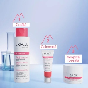 Crema cu textura bogata ati-roseata Roseliane, 50ml, Uriage - Img 3