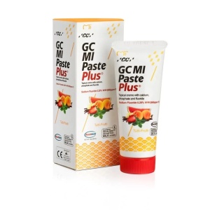 Crema dentara topica remineralizanta pe baza de apa cu aroma de tutti frutti Mi Paste Plus, 40 g, GC