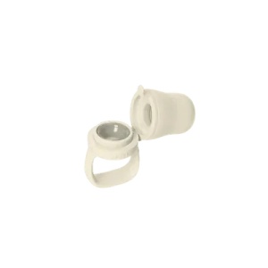 Dispozitiv de hranire cu tetina din silicon Baby Feeder, Ivory, 4+ și 6+ luni, fara BPA 4350216, Bibs - Img 4
