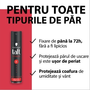 Fixativ Taft Power nr. 5, Fixare Ultra Puternică, 250 ml, Taft - Img 2