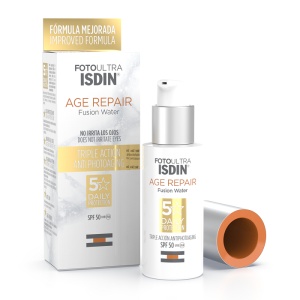 Fluid protectie solara pentru fata SPF 50 Fusion Water Age Repair, 50 ml, ISDIN