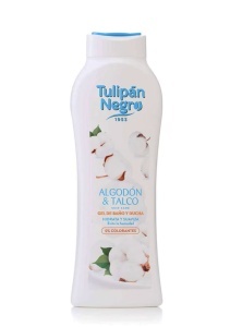 Gel de dus si baie Bumbac si Talc, 650 ml, Tulipan Negro