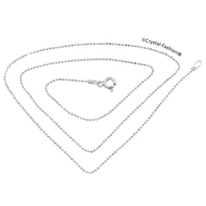 Lantisor de argint cu bilute 8075, Crystal - Img 2