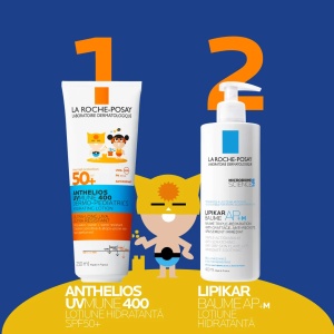Lapte hidratant cu protectie solara SPF 50+ pentru copii Anthelios UVmune 400 Dermo-Pediatrics, 250 ml, La Roche-Posay - Img 4