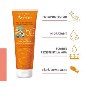 Lapte protectie solara pentru copii cu SPF50+, 100 ml, Avene - Img 2