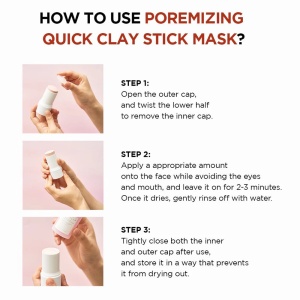Masca purificatoare sub forma de stick pentru minimizarea porilor Poremizing, 27 g, Skin1004 - Img 4