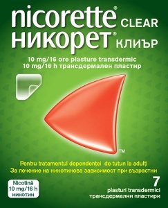 Nicorette Clear 10mg/16h plasture transdermic, 7 plasturi, Kenvue - Img 2