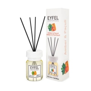 Odorizant de camera cu bete aroma Amber Patchouli, 120 ml, Eyfel