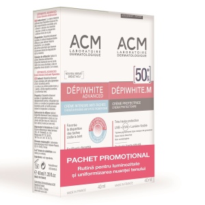 Pachet Crema Depiwhite Advanced, 40 ml + Crema Depiwhite M SPF 50+, 40 ml, Acm