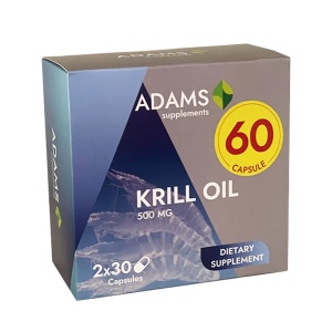 Pachet Krill Oil, 500 mg, 30+30 capsule, Adams
