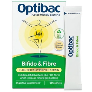 Probiotic cu Bifidobacterii si Fibre, 10 plicuri, OptiBac - Img 2
