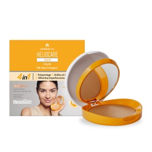 Pudra compacta Heliocare 360 Oil Beige, 10g, Cantabria Labs - Img 2
