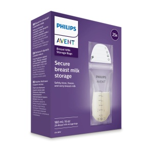 Pungi pentru stocarea laptelui SCF603/25, 25 bucati, Philips Avent - Img 2