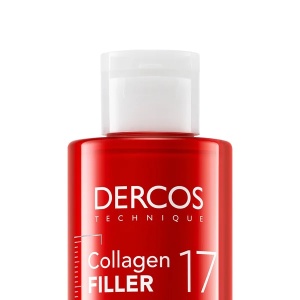 Sampon ultra-reparator pentru par deteriorat si fragil Dercos Collagen 17 Filler, 200ml, Vichy - Img 2