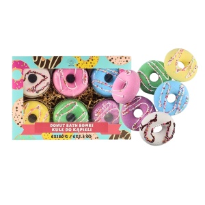 Set Bombe de baie Donut, 6 x 150 g, Aurora - Img 2
