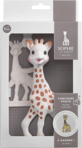 Set Cadou Girafa Sophie și Inel de Dentiție Alb