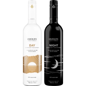 Set Day and Night - Suplimente lichide cu substante active din fructe, 750ml, 2 bucati, DuoLife
