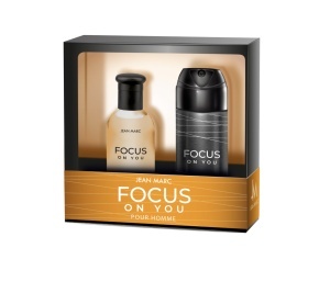 Set pentru barbati Focus On You Apa de toaleta 100 ml + Deodorant spray 150 ml, Jean Marc