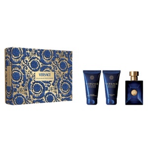 Set Pour Homme Dylan Blue Apa de toaleta 50 ml + balsam dupa ras 50 ml + gel de dus 50 ml, Versace
