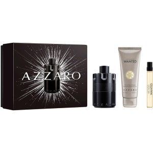 SetThe Most Wanted Intense Apa de parfum 100 ml + Apa de parfum 10 ml + Gel de Dus 75 ml, Azzaro