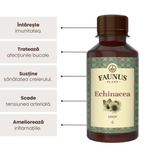 Sirop Echinacea, 200 ml, Faunus Plant - Img 3