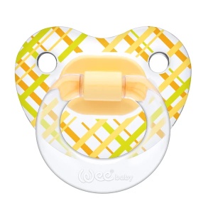 Suzeta din silicon ortodontica transparenta cu desen nr.3, cod 838, 1 bucata, Wee Baby - Img 2