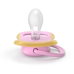 Suzeta Ultra Air Pacifier Philips Avent, Roz/Verde, 6-18 luni, SCF087/12, 2 bucati, Philips - Img 3