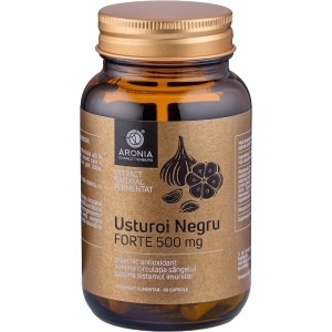 Usturoi negru fermentat Forte 500 mg, 60 capsule vegetale, Aronia Charlottenburg