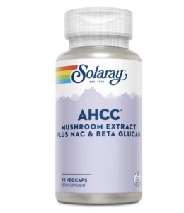 AHCC Plus NAC & Beta Glucan, 30 capsule, Solaray