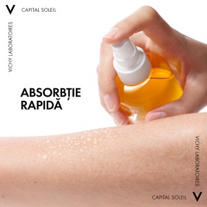 Apa cu protectie solara SPF 50 cu beta-caroten pentru fata si corp Capital Soleil, 200 ml, Vichy - Img 7