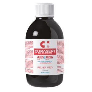 Apa de gura cu clorhexidina 0.20% Ads Dna Relief Pro, 200 ml, Curasept - Img 2