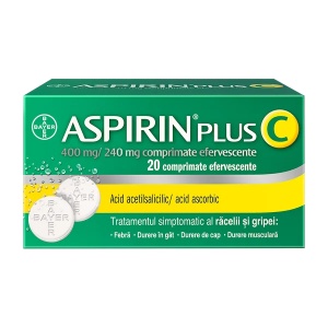 Aspirin Plus C, 20 comprimate efervescente, Bayer - Img 2